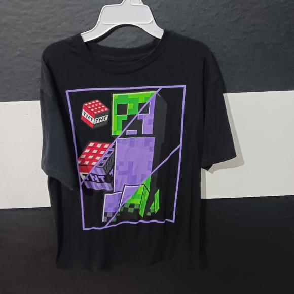Minecraft Boy black Short sleeve shirt - Picture 2 of 9